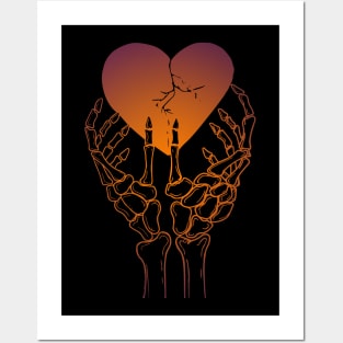 Broken heart Posters and Art